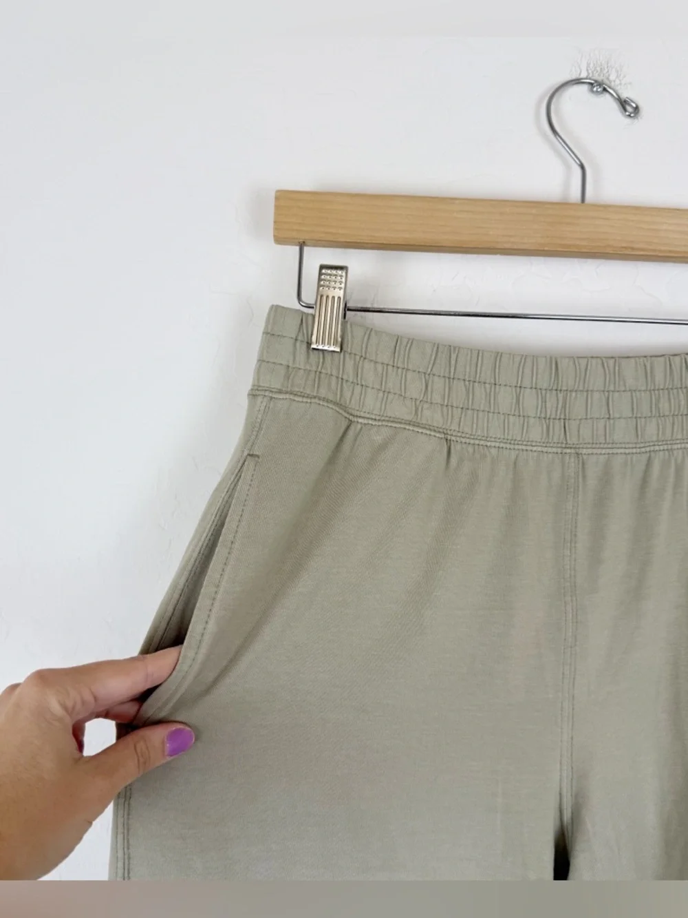 FP Movement by Free People Hot Shot Crossover Pant in Sage Stone - Picture 7 of 12